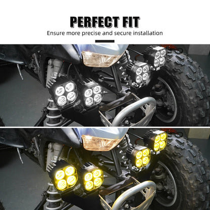 2X Front LED Work Light Bar Flood Spot Beam Kit for Honda TRX450R TRX450ER (2004–2009)