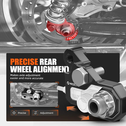 CNC Rear Axle Adjuster Kit for Harley Street Glide Special FLHXS (2014–2023)