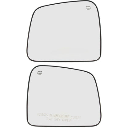 Set of 2 Heated Mirror Glass for Jeep Grand Cherokee, Dodge Durango