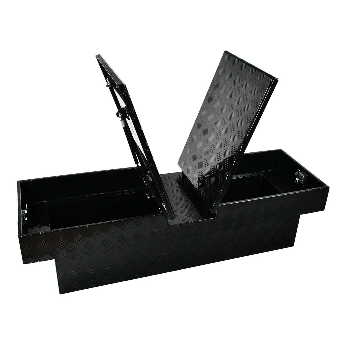 60" Aluminum Double Lid Gull Wing Tool Box for Truck Pickup