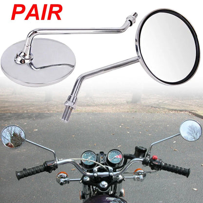 L&R Rearview Side Mirrors for Honda CB200-750 CL200-450 GL1000 CX500 (1973–1983)