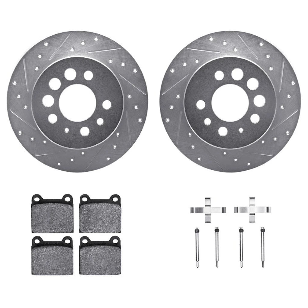 Rotor Set for Volvo 760 (1990) ALX-PAU-DF-7512-27009-CLA3, Drilled & Slotted