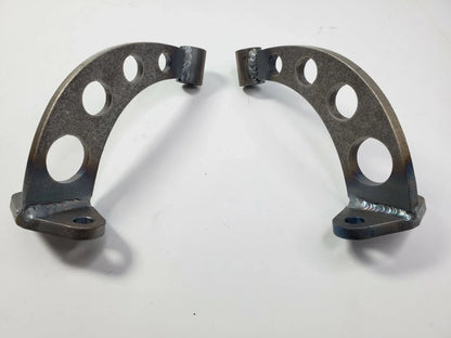 Pair Drilled Headlight Stands Chrome for Dietz Buckets Custom Steel Frame (—)