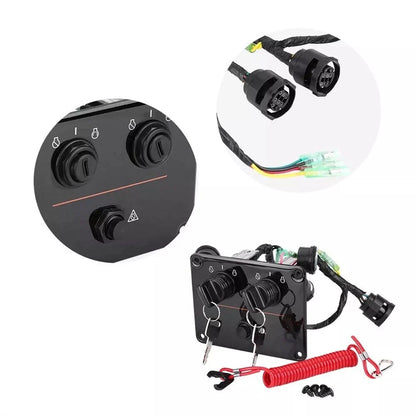 Dual Key Switch for Yamaha Outboards (6K1-82570-13-00, 6K1-82570-08-00)