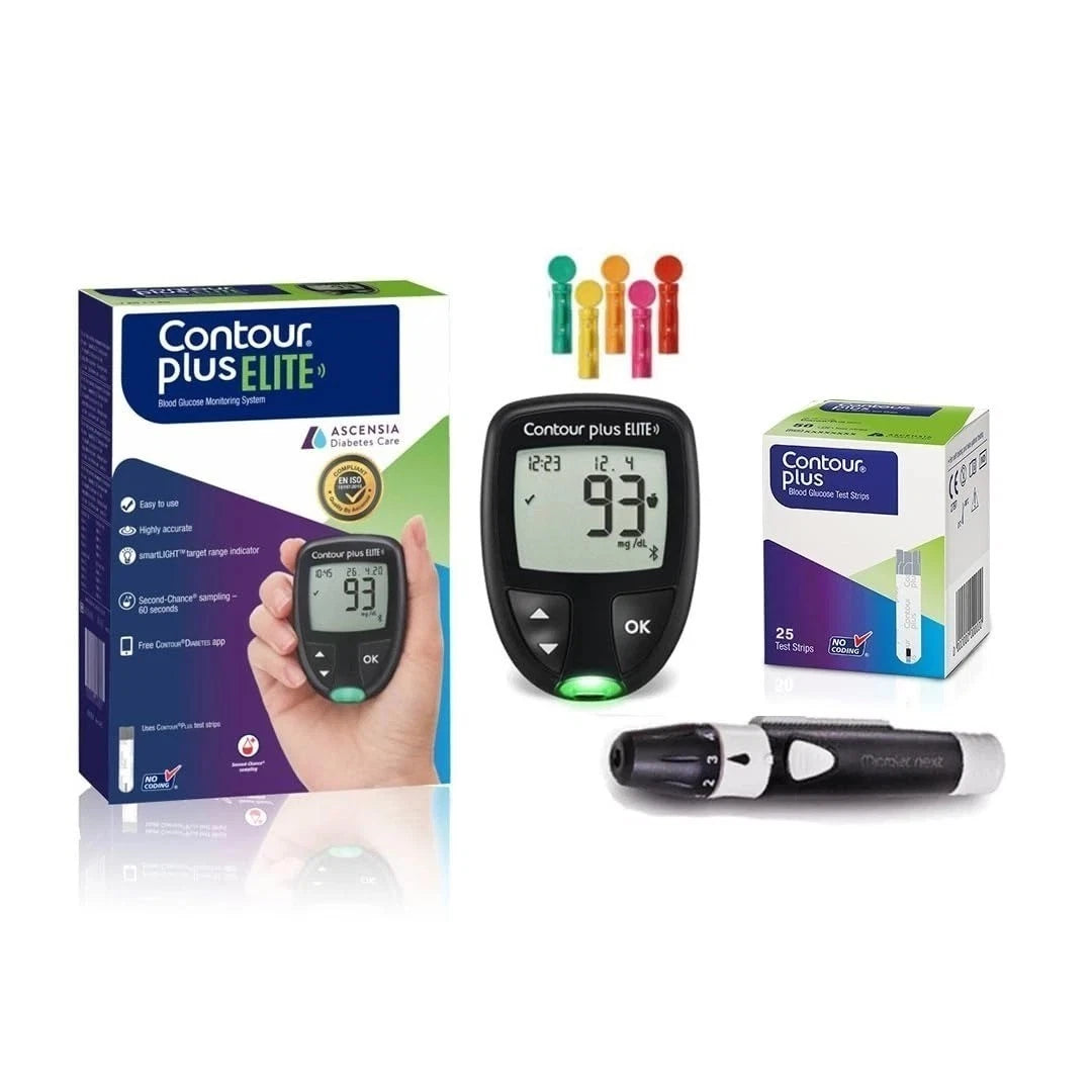 Glucometer Blood Glucose Monitor with Bluetooth and 25 Free Strips