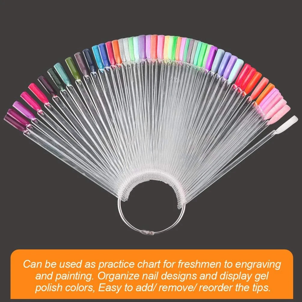 50 Pcs Nail Swatch for (Pack of 1)