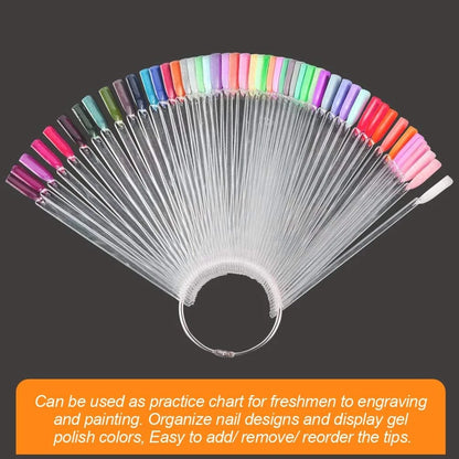 50 Pcs Nail Swatch for (Pack of 1)