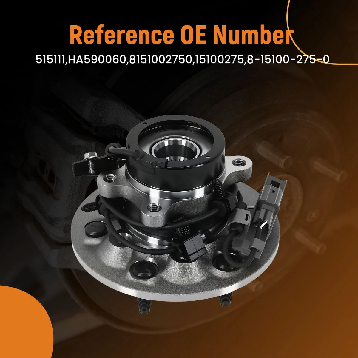 Front Right Wheel Bearing Hub Assembly for Chevrolet Colorado 4WD (2004–2008)