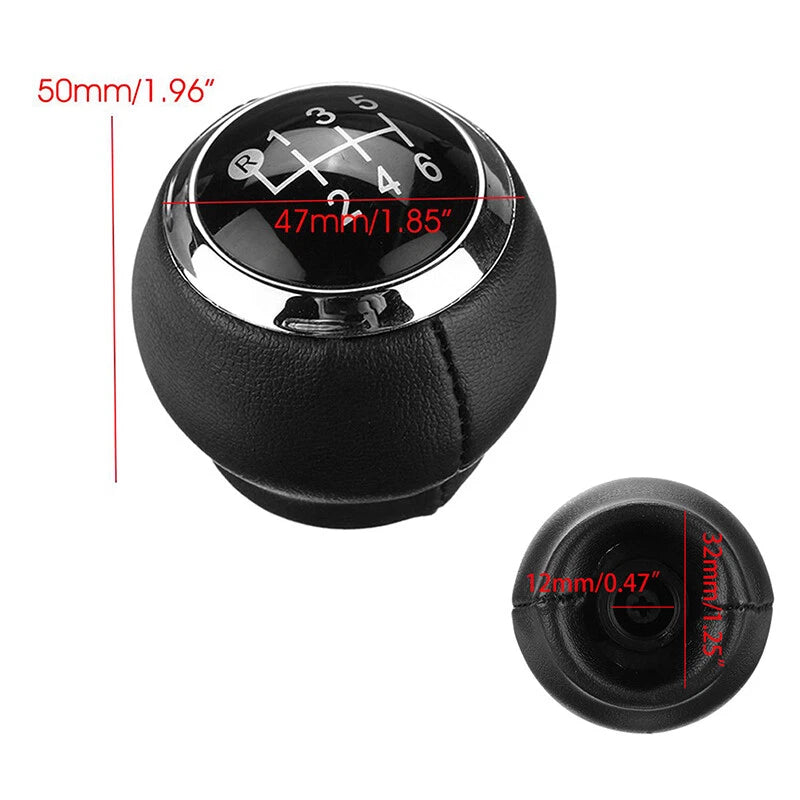 6 Speed Leather Gear Shift Knob for Toyota Corolla Yaris Auris Aygo Avensis