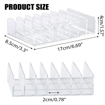 2X Acrylic Money Organizer Cash Trays with 7 Section Dividers