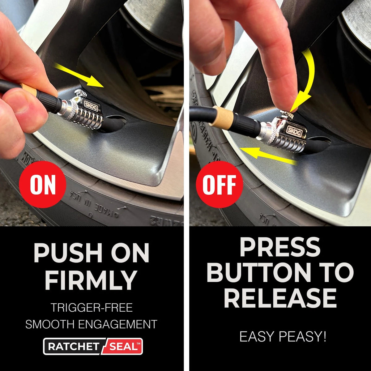 Chuck Mates Platinum Quick-Connect Tire Inflators for Cars