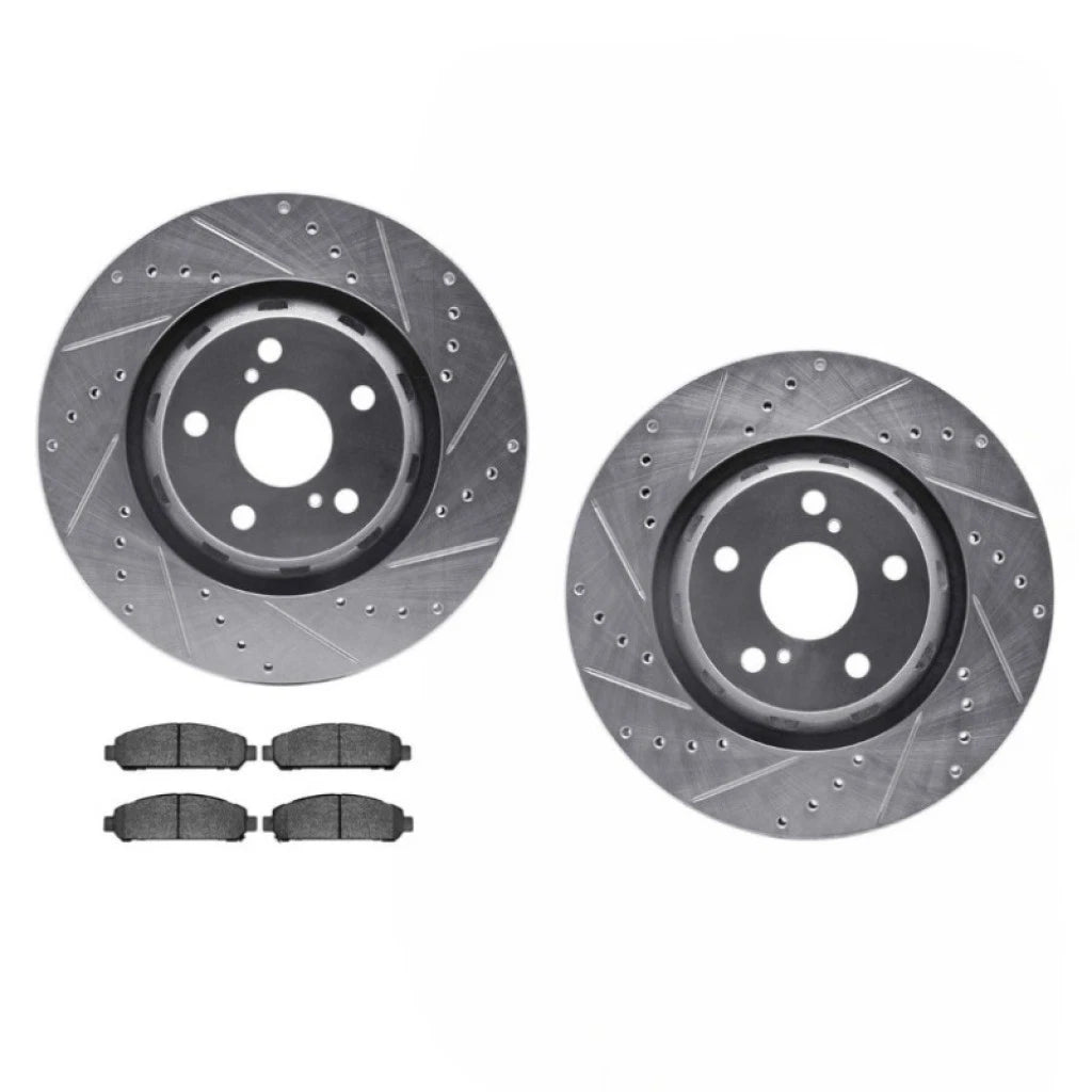 Rotor Set with Brake Pads for Toyota Venza (2009–2015) ALX-PAU-DF-7512-76168-CLA1