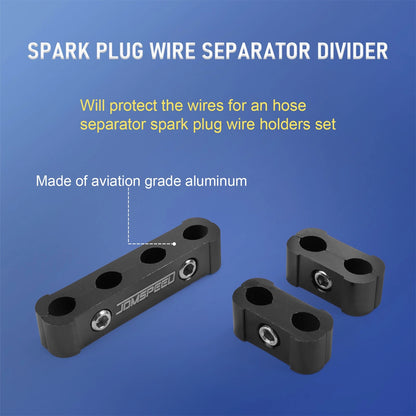 Black Aluminum Wire Separator for 8mm 9mm 10mm Spark Plug Wires