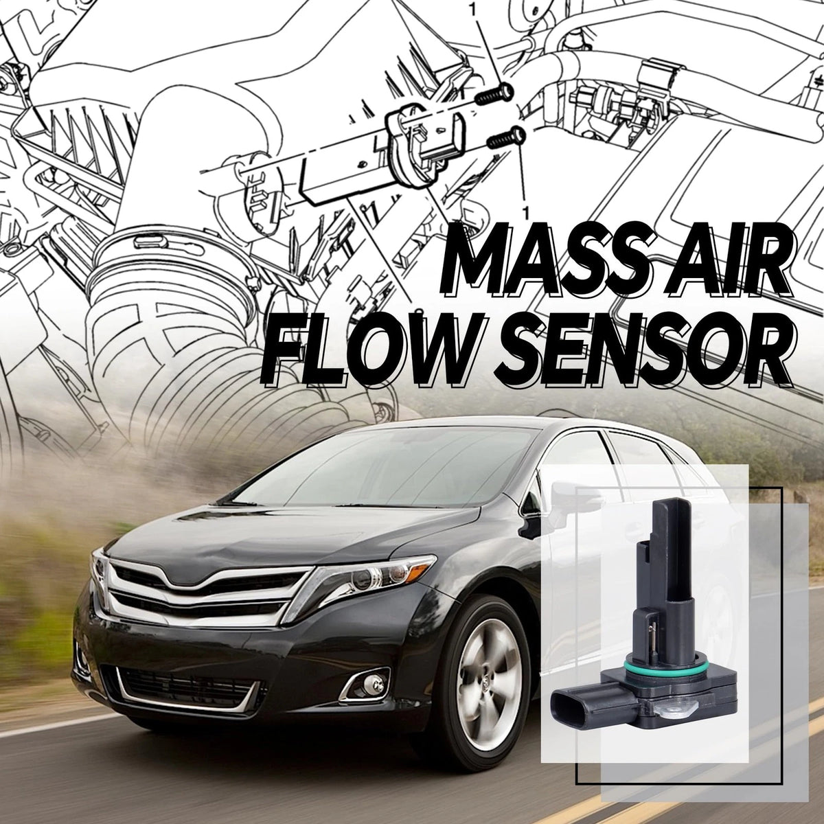 Mass Air Flow Sensor for Toyota