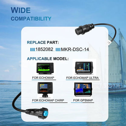 Adapter Cable 1852082 for Garmin EchoMAP, GPSMAP (Compatible Models)