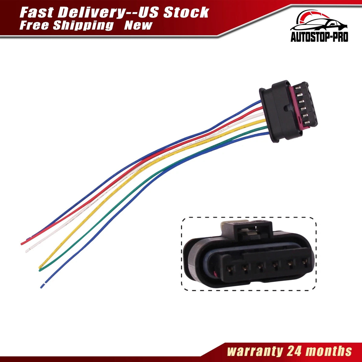 Rear Lamp Wiring Connector Pigtail for Fiat 500X (2016–2022) 68285168AA, 68285080AA