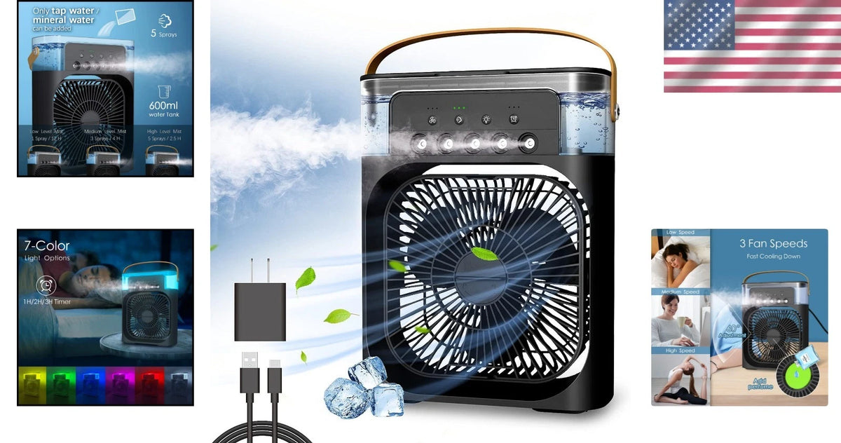 Portable Air Conditioner Fan for Evaporative Mini Air Cooler