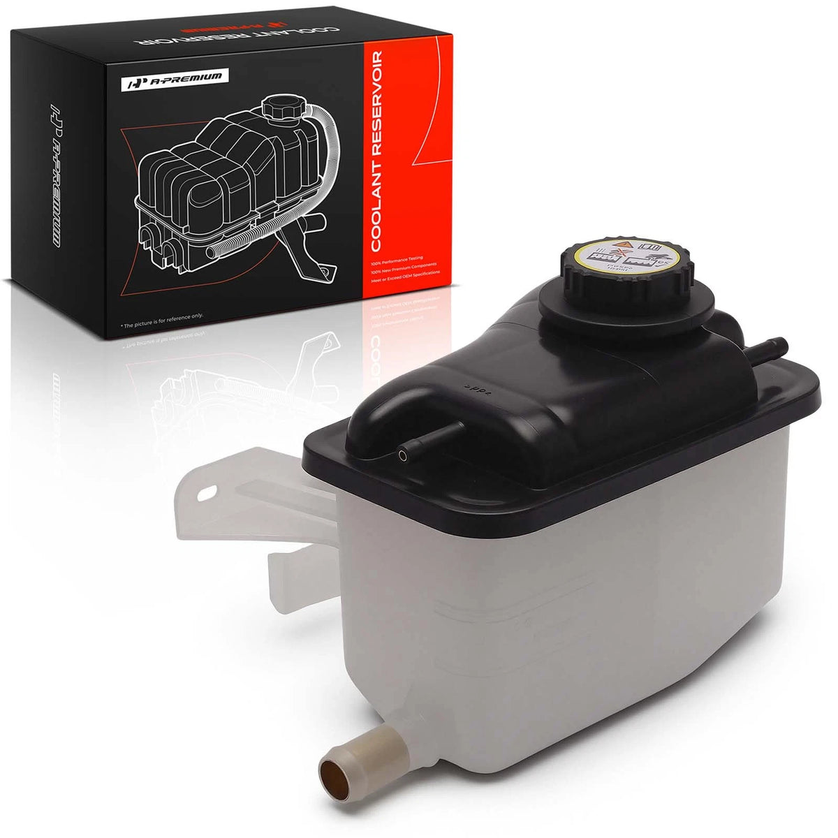 Coolant Expansion Tank with Cap for Ford Taurus Mercury Sable (1996–1999) F6DZ8A080B, F7DE8A080AA, F6DE8A080B, 603-200