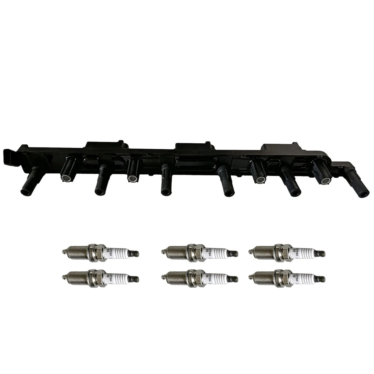 Ignition Coil & 6X Spark Plugs for Jeep Grand Cherokee Wrangler (1997–2006)