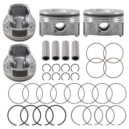 Set of 4 Pistons & Rings Kit for Chevy Cruze Sonic Trax Encore (2011–2021)