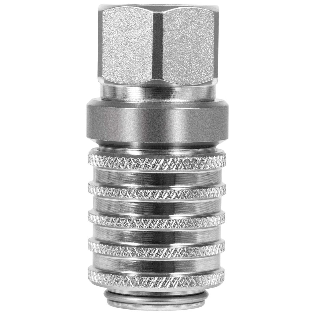 PD242 Series Steel Test Port Quick Coupler for Automotive Diagnostics