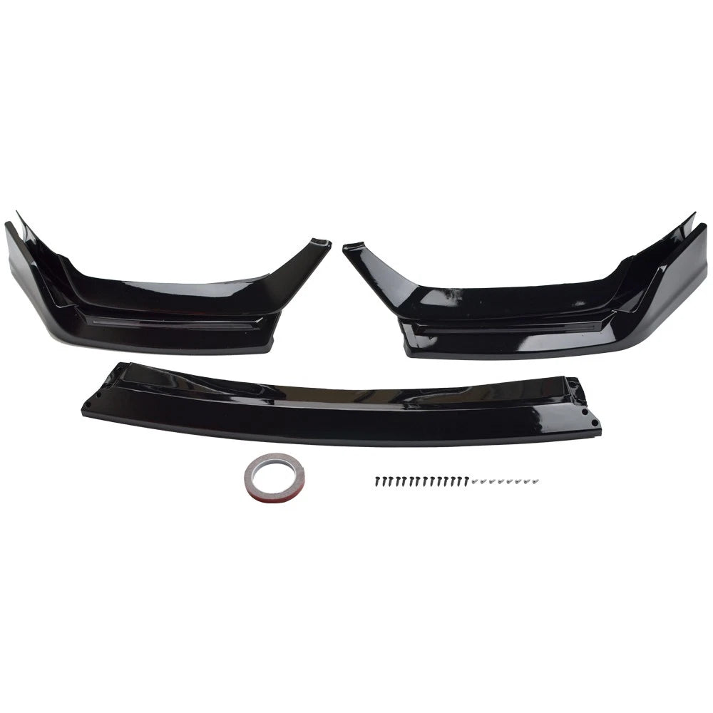 Carbon Look Front Bumper Lip with LED for Honda Civic Si/Hatchback (2017–2021)