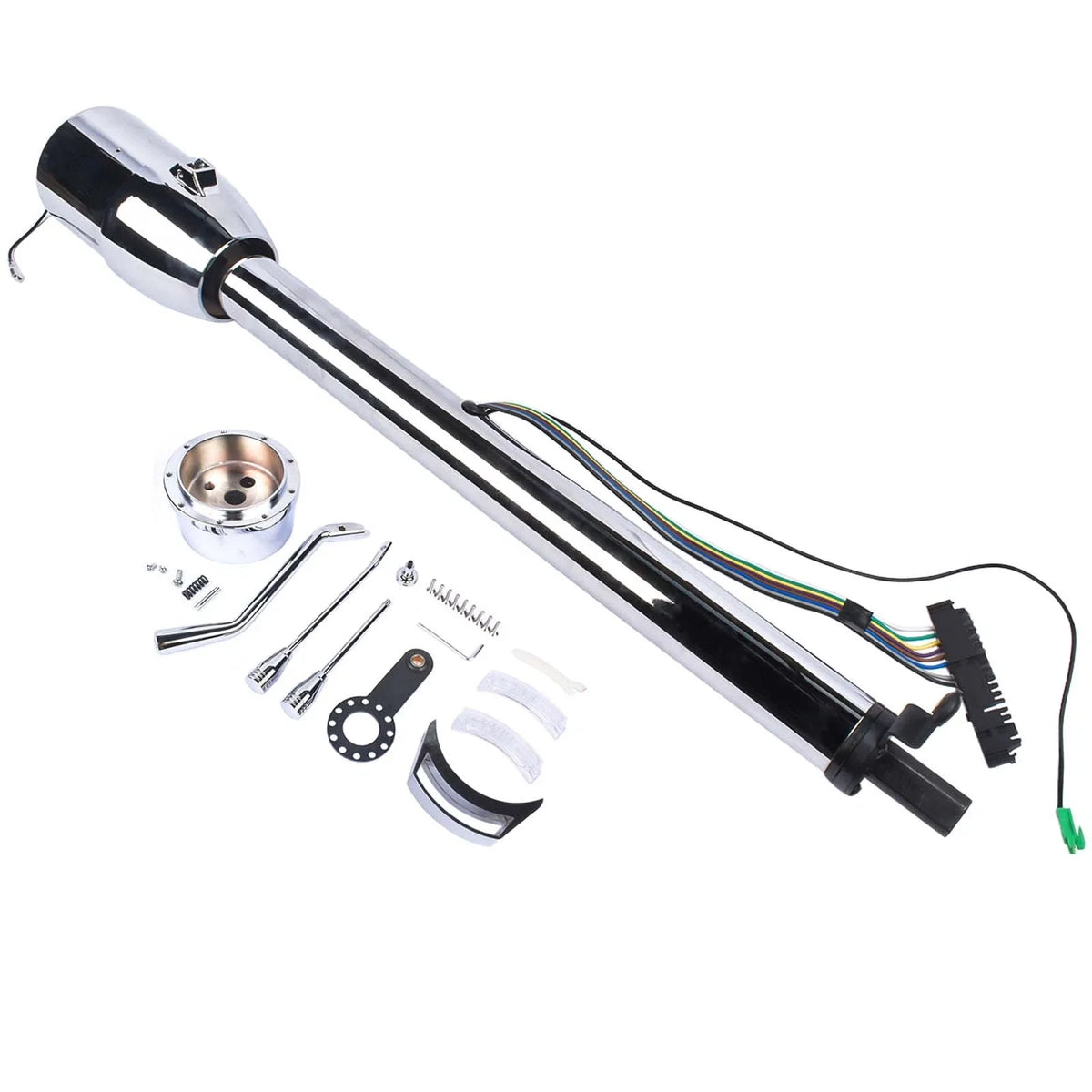 30" Chrome Tilt Steering Column Shift Indicator for Auto (No Key)