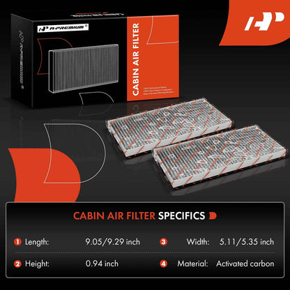 Engine & Cabin Air Filter for Chevy Silverado Suburban GMC Yukon Sierra (A1519C, AF1519, PA5314)