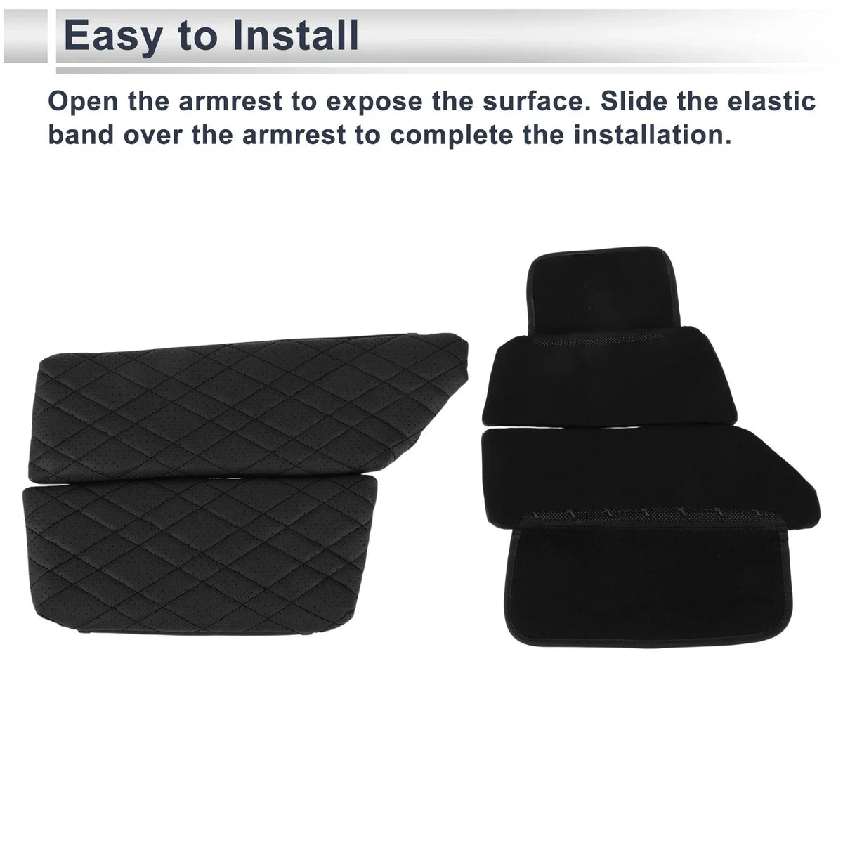 Center Console Cover with Storage Bag for BMW 5 Series (2011–2017) Black