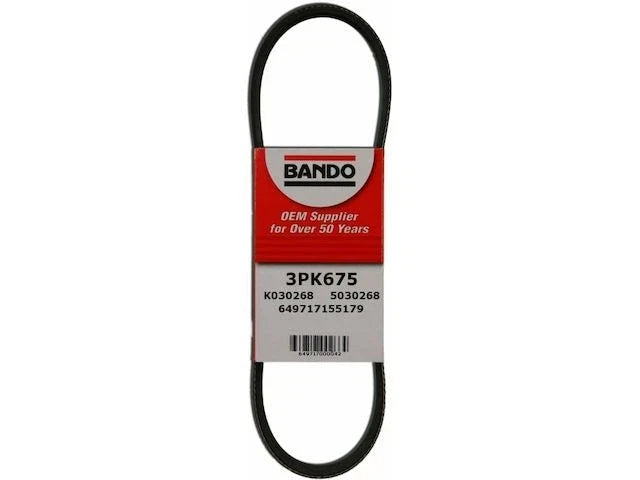 Water Pump Accessory Drive Belt for Mazda 6 3.0L V6 (2003–2004) BF155ZZ
