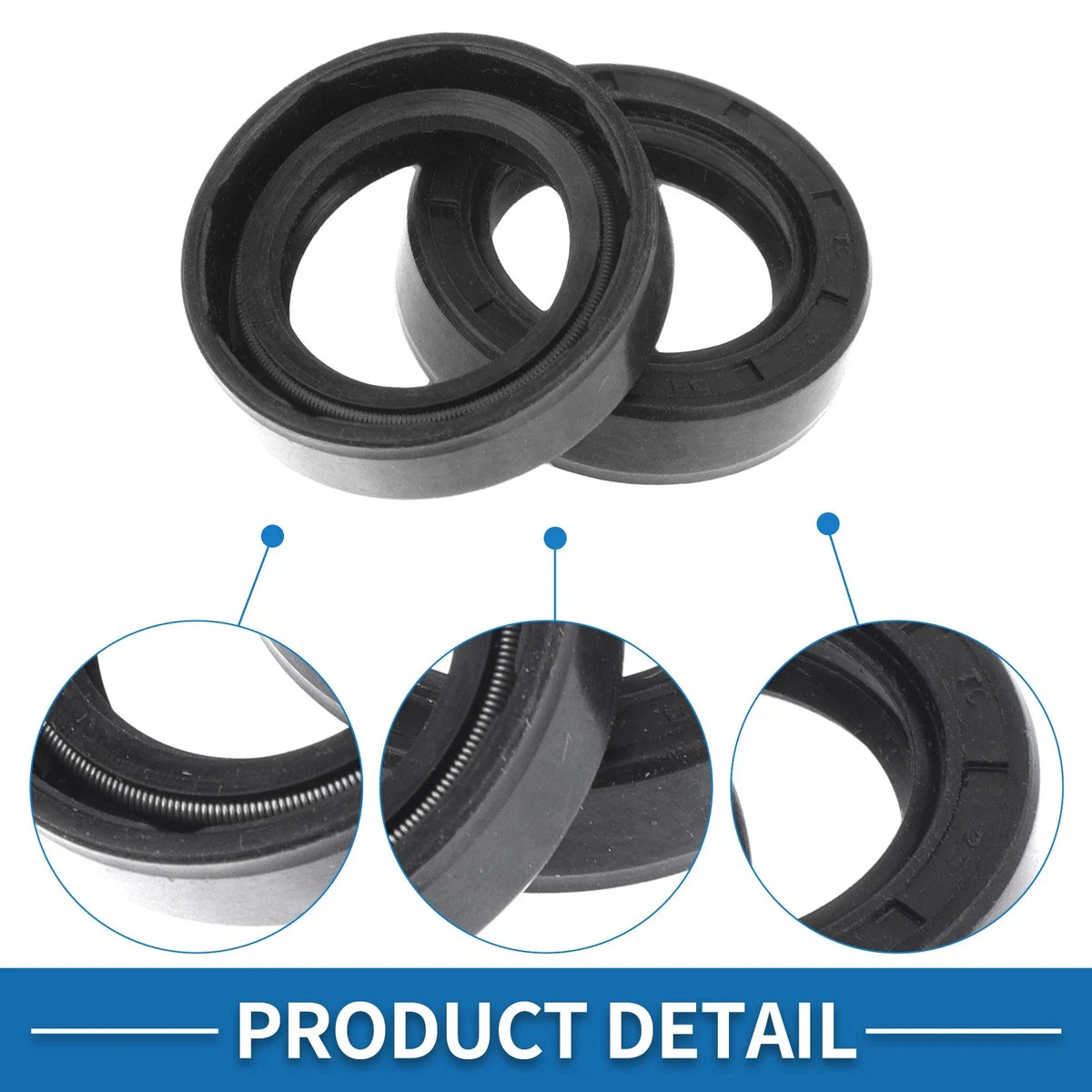 Set of 5 Oil Seal Rotary Shaft Seal for Various Models (25x38x10mm)