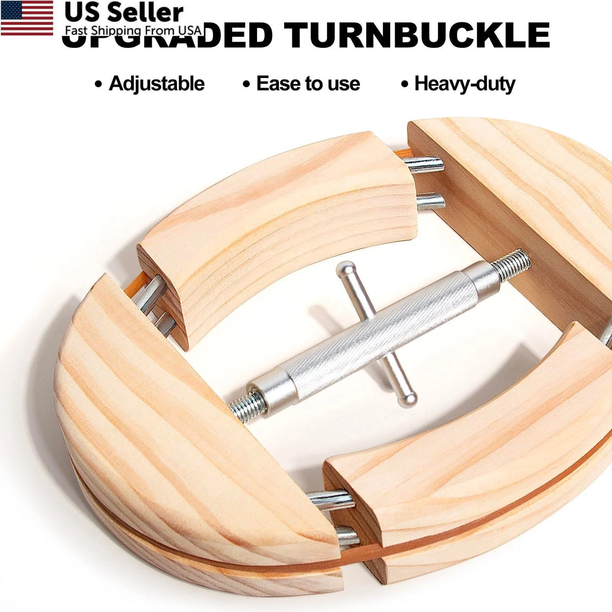 Set of 4 Way Hat Stretchers for Cowboy Hats (Large)