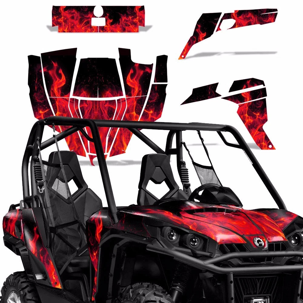 UTV Graphics Decals Stickers for Can-Am Commander 800 1000 (2010–2020)