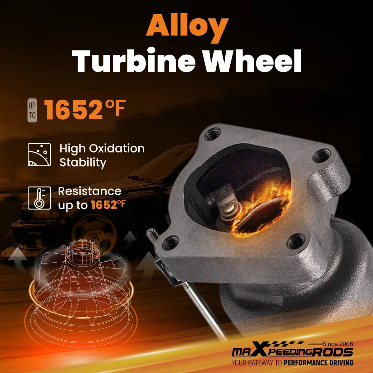 Turbocharger K04 Left Side for Audi RS6 4D 4.2L BCY Biturbo (2002–2004) 077145703PX