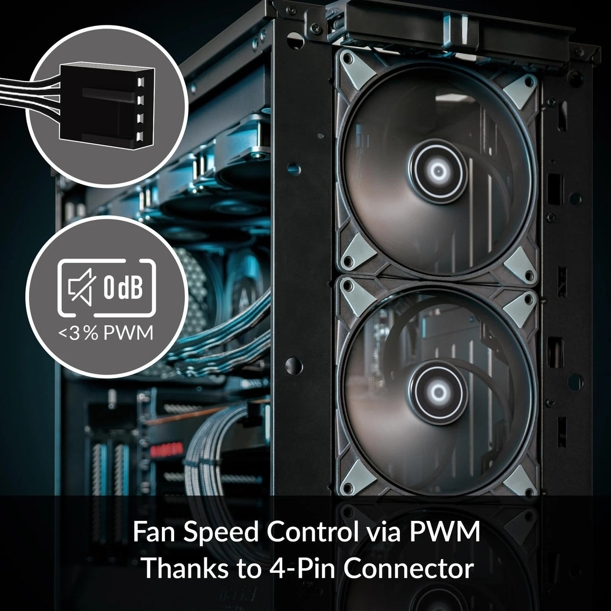 140mm PWM Case Fan for Arctic P14 Max