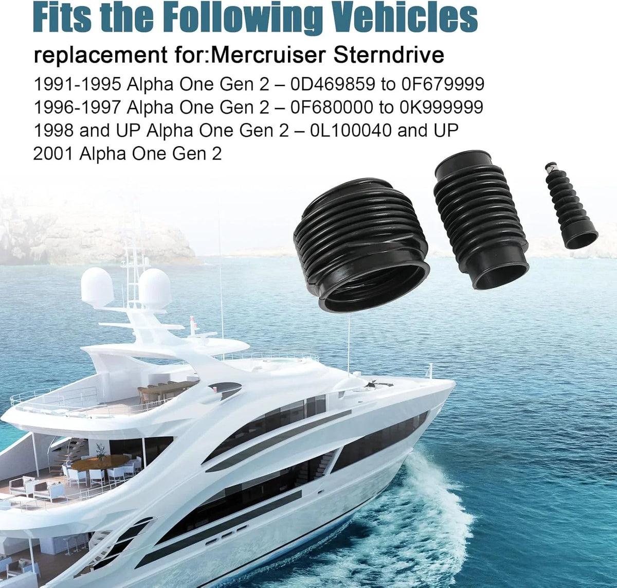 Transom Repair Kit with Gimbal Bearing for Mercruiser Alpha One Gen 2