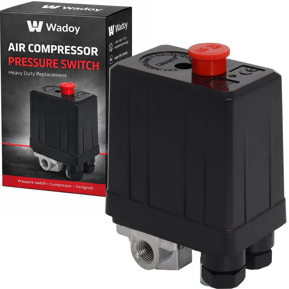 Air Compressor Pressure Switch 90120 PSI 240V 4 Port Auto Control Valve