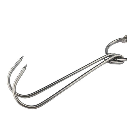 6X Stainless Steel Double Meat Hooks for Various Applications