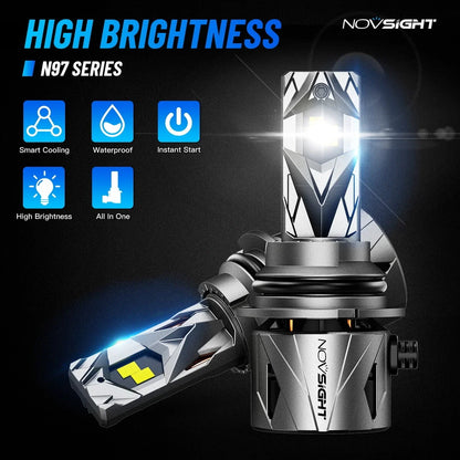 2X 9007 LED Headlight Bulb for Dodge Ram 1500 2500 3500 (2002–2005)