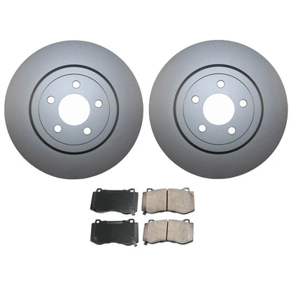 Front Brake Kit 345mm Rotors Akebono Ceramic Pads for Chrysler Dodge