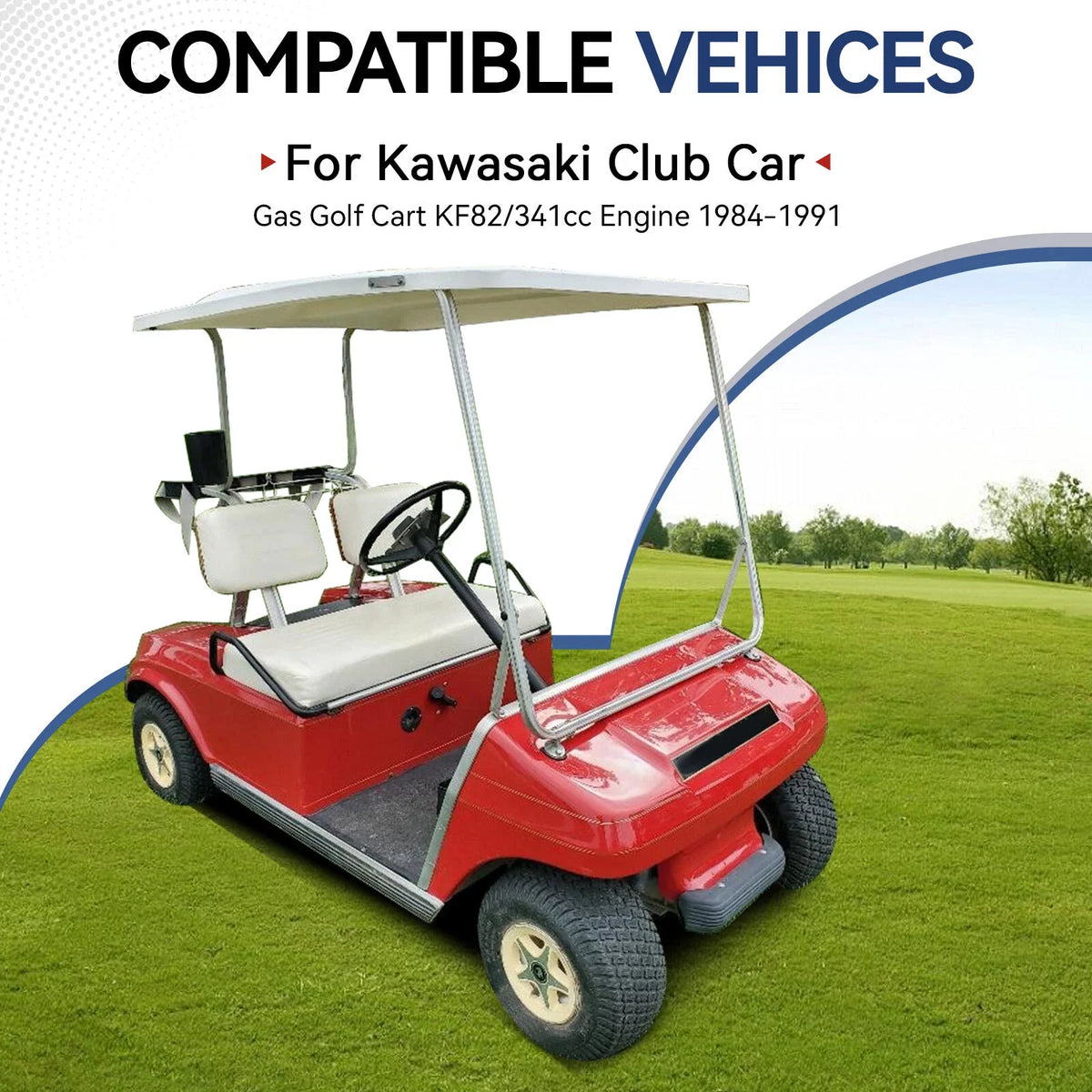 Connecting Rod & Splasher for Club Car Golf Cart 341cc KF82 (1984–1991)