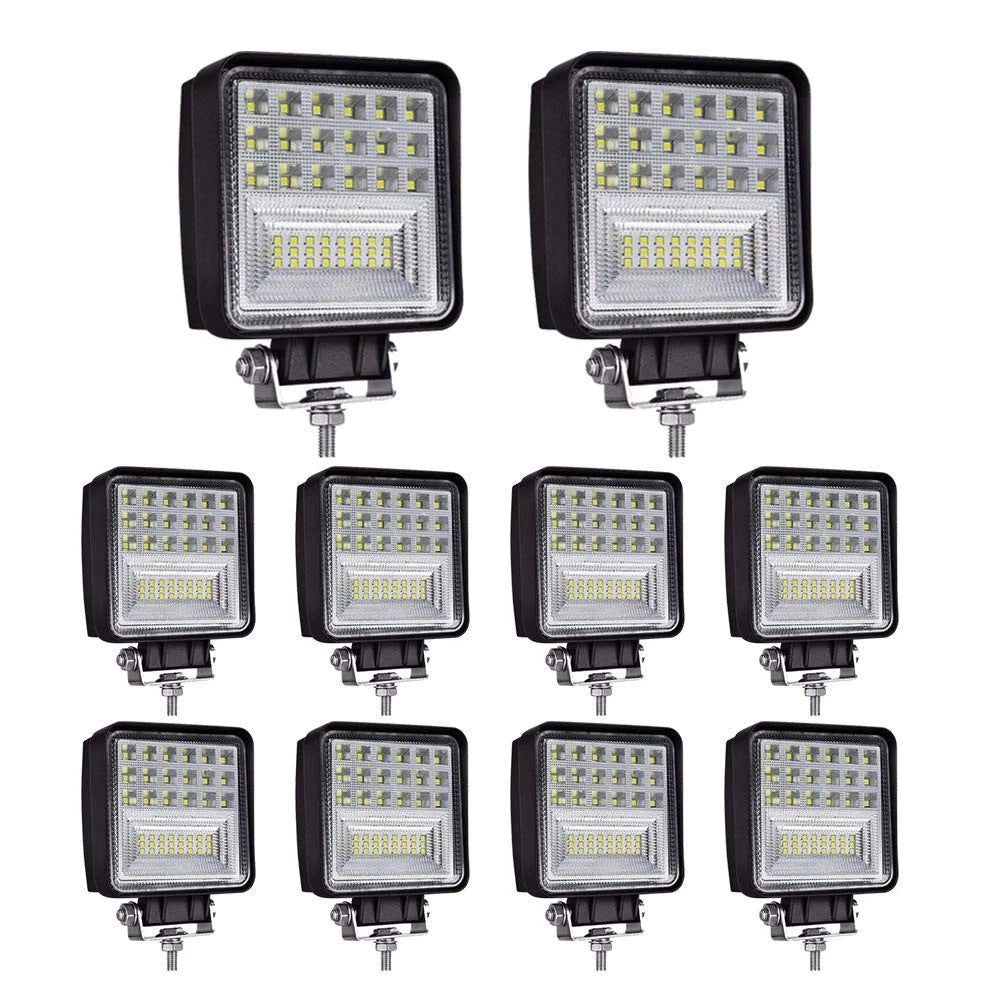 2X 126W 4-Inch LED Light Pods for Trucks, SUVs, ATVs