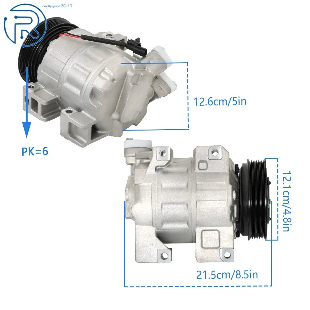 A/C Compressor with Clutch for Nissan Altima 2.5L (2013–2018) CO 29074C 926003TA2A