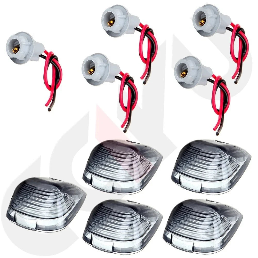 2X Cab Marker Clearance Light Smoke Cover for Ford Super Duty (1999–2018)