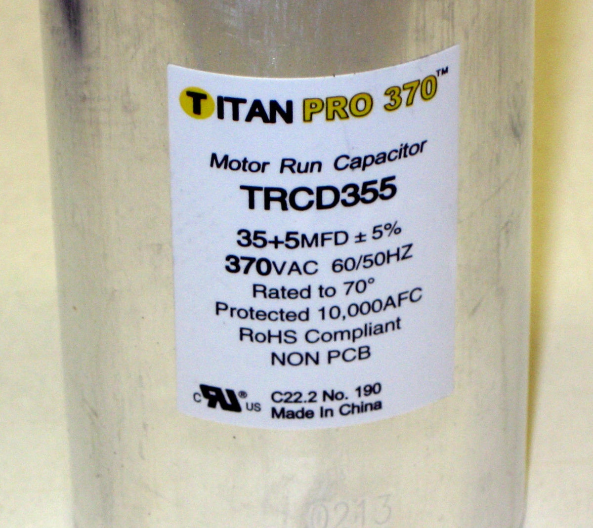 Round Dual Run Capacitor 35 + 5 uf 370 Volts for Automotive (Lot of 9)