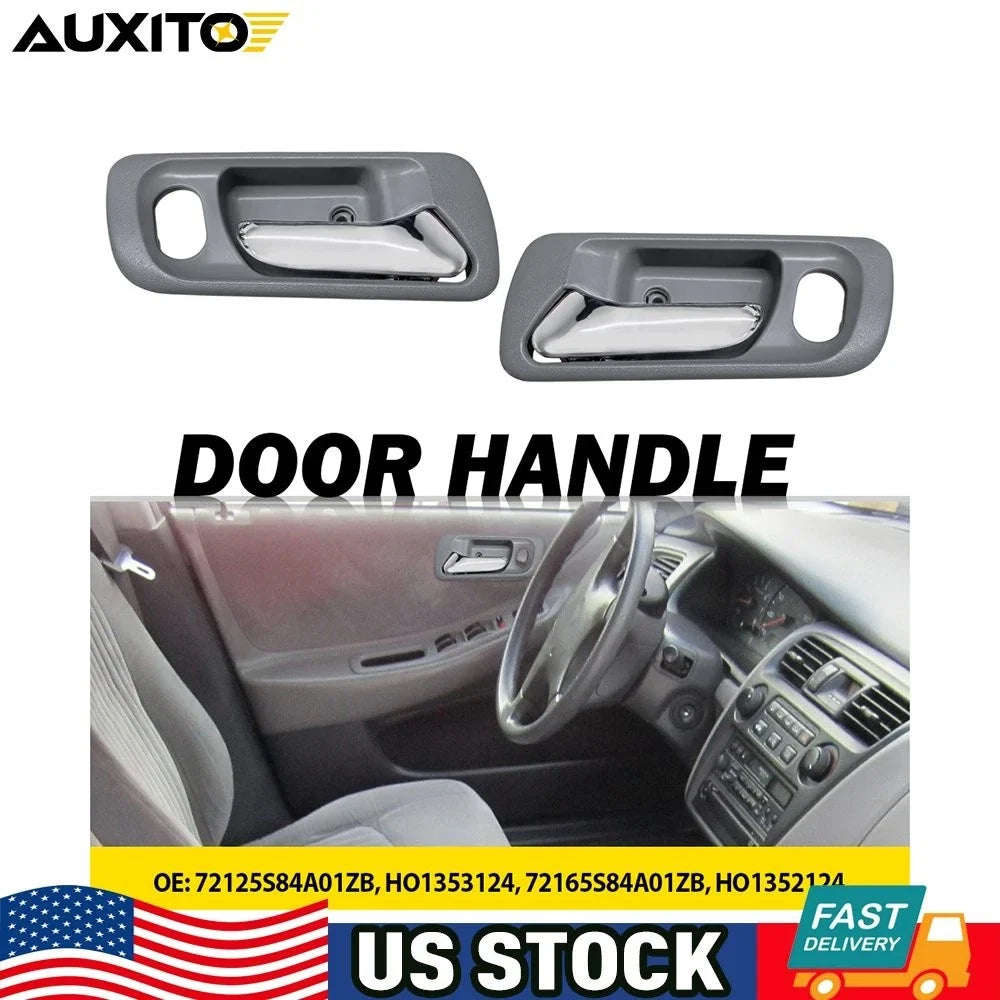Interior Door Handle for Honda Accord Sedan (1998–2002) Front Left Gray