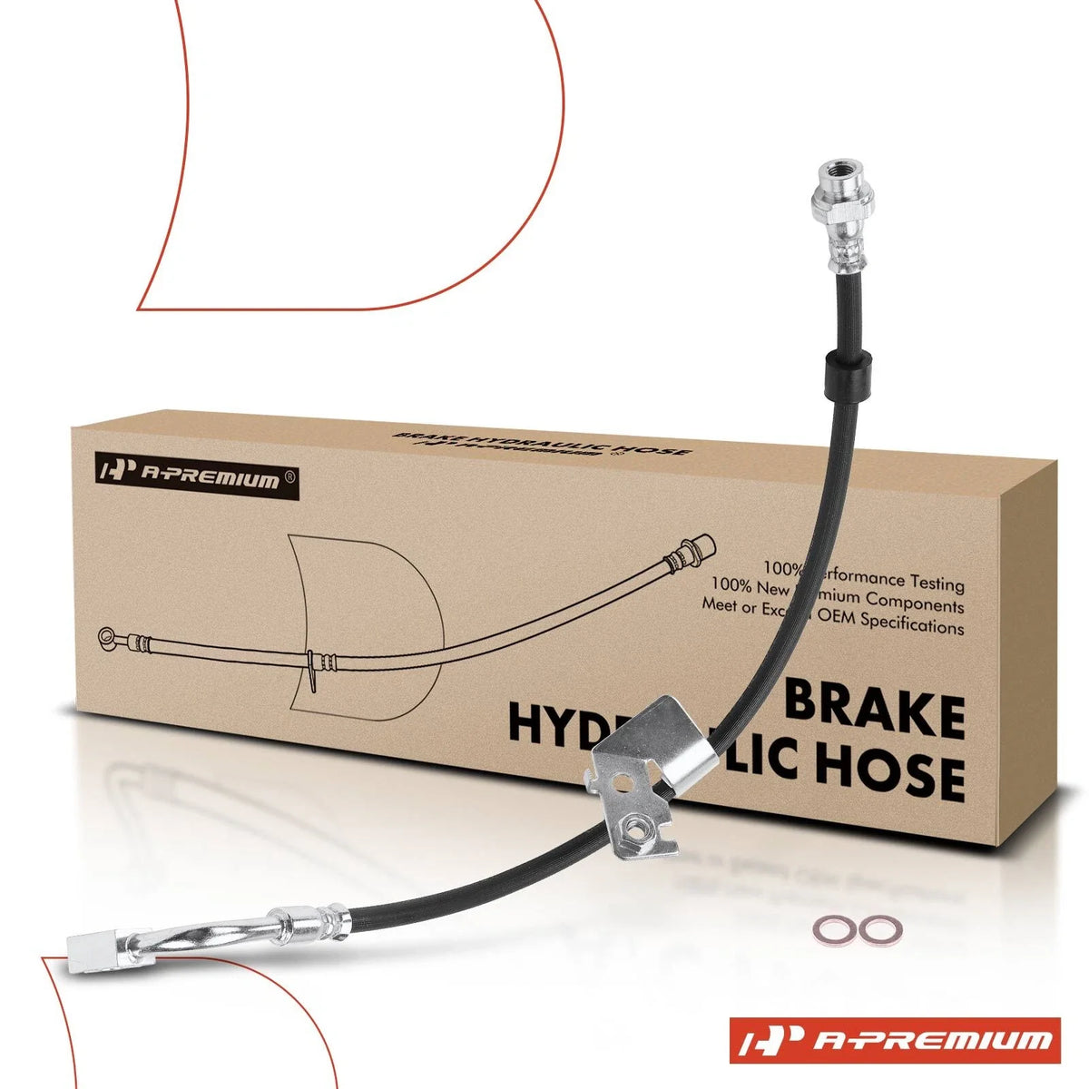 Front Right Brake Hydraulic Hose for Dodge Journey (2009–2020)