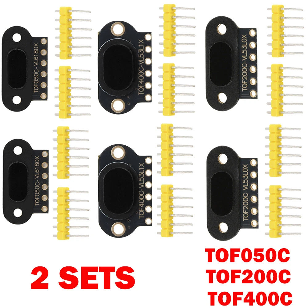 Set of 2 TOF050C Laser Ranging Sensor Module for Arduino