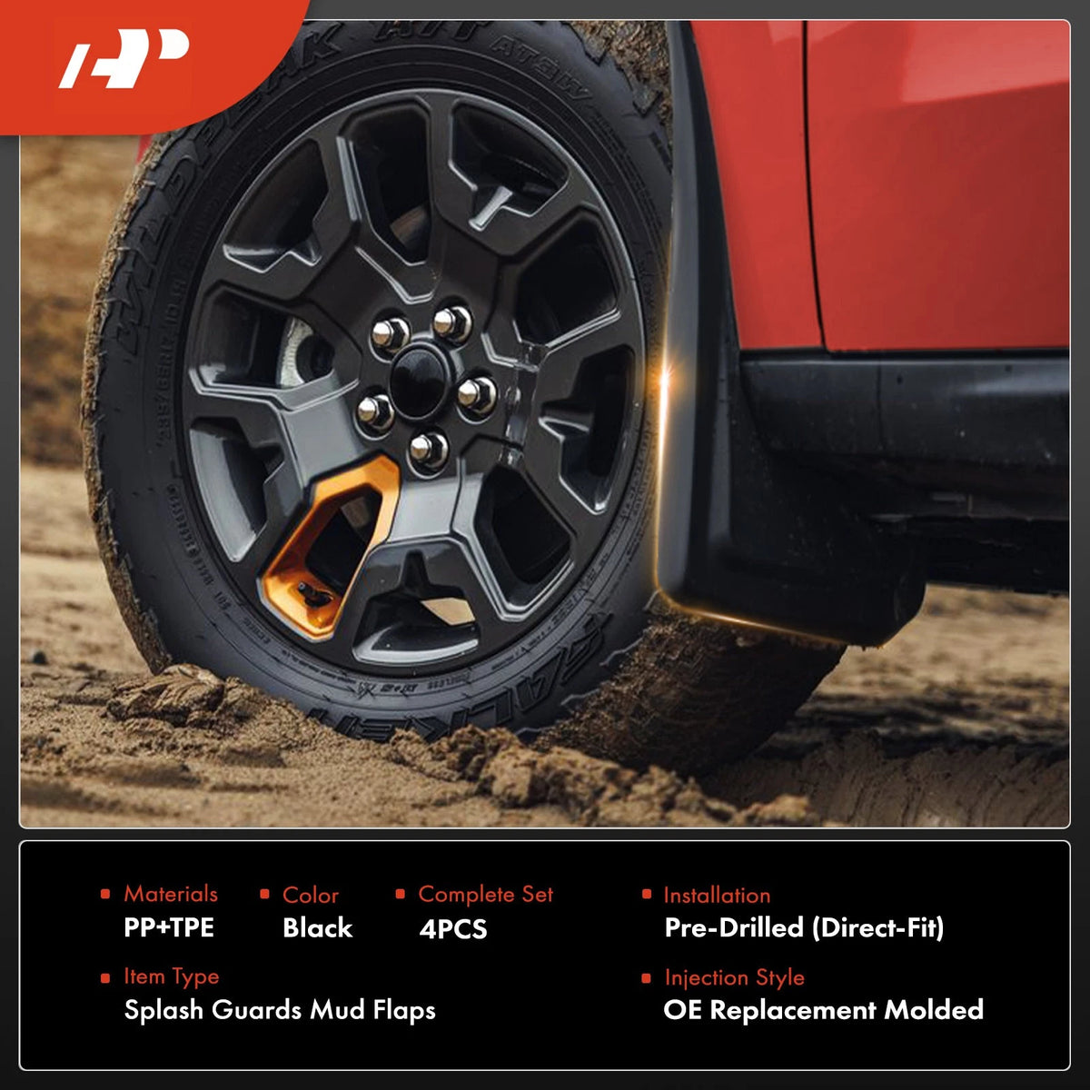 Set of 4 Splash Guards Mud Flaps for Mercedes-Benz EQE V295