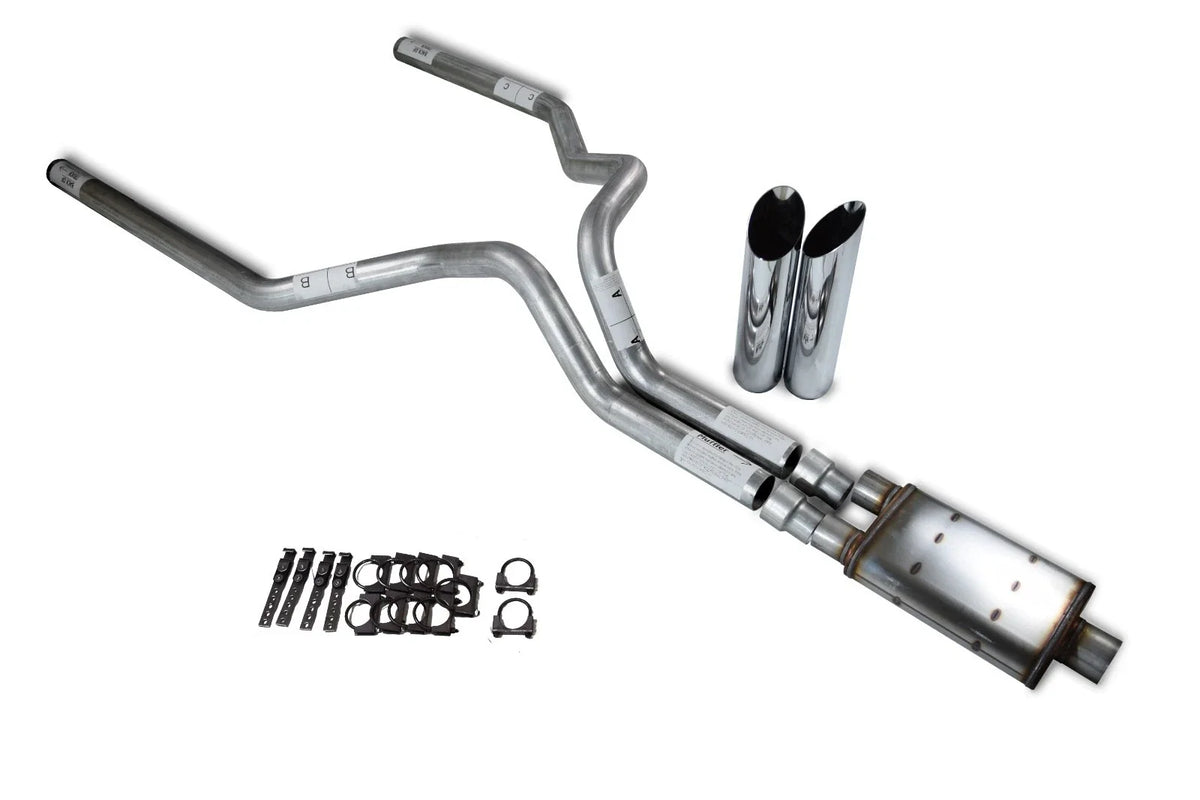 3" Dual Exhaust Kit for Ford F150 (2015–2020) Magnaflow XL Slash Tips
